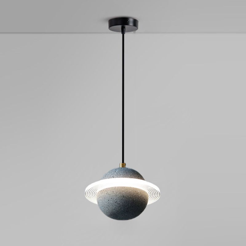 Globe minimalisme stijl hangende lamp enkele lichte stenen hanger lamp armatuur