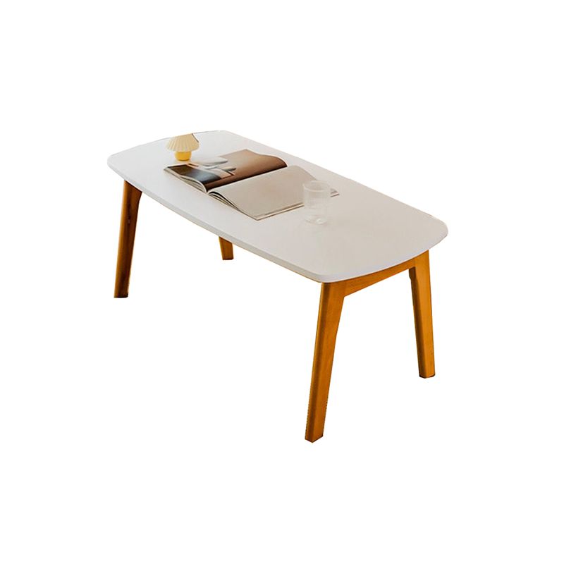 Contemporary Rectangular Folding Solid Wood Single Coffee Table