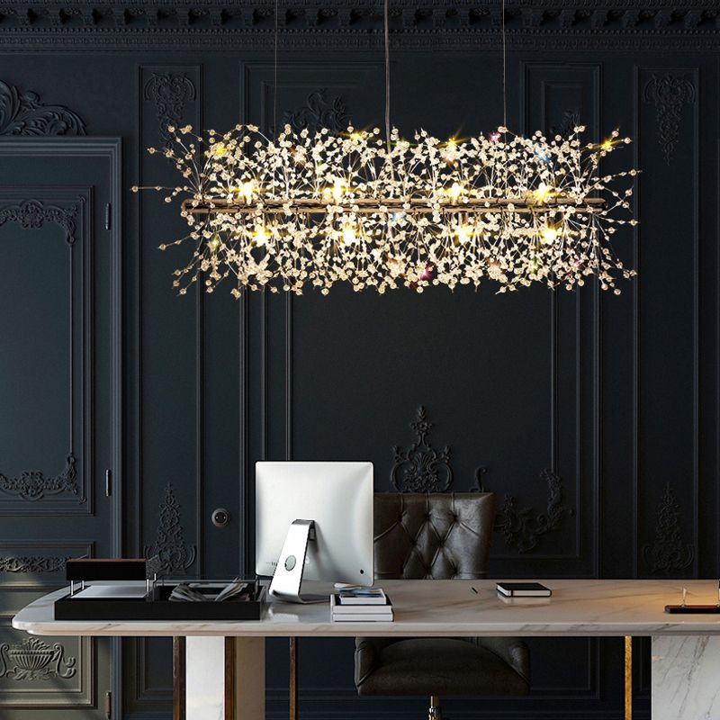 Modern Firefly Island Pendant Lighting Metal Multiple-Light Island Pendant