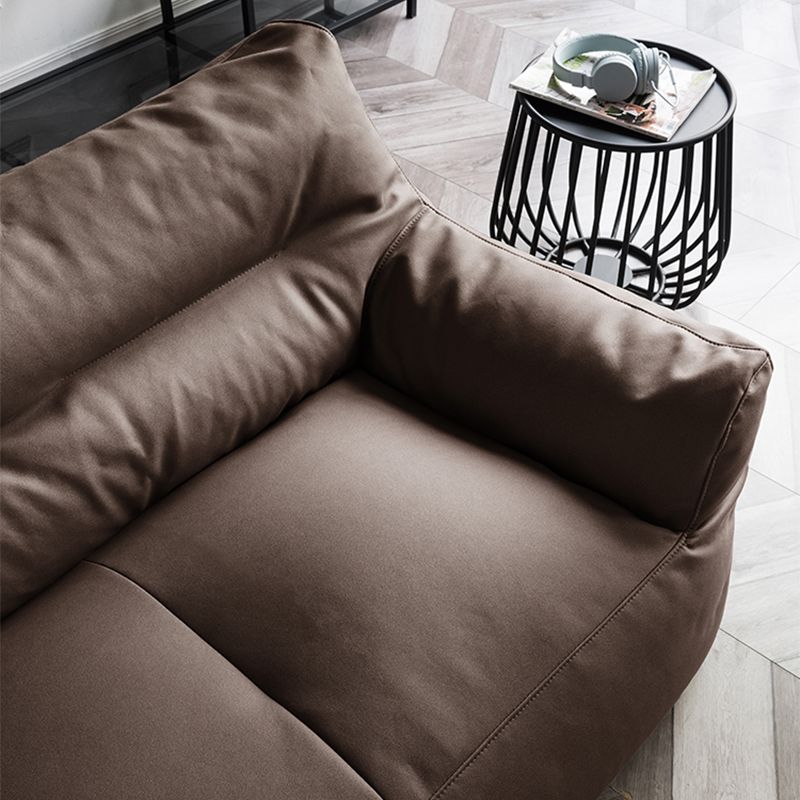 Pillow Top Arms Accent Armchair with Sewn Pillow Back for Living Room, Bedroom