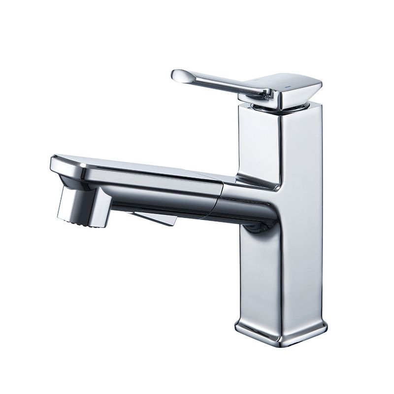 Modern Vessel Faucet Copper Pure Color Single Handle Vessel Faucet