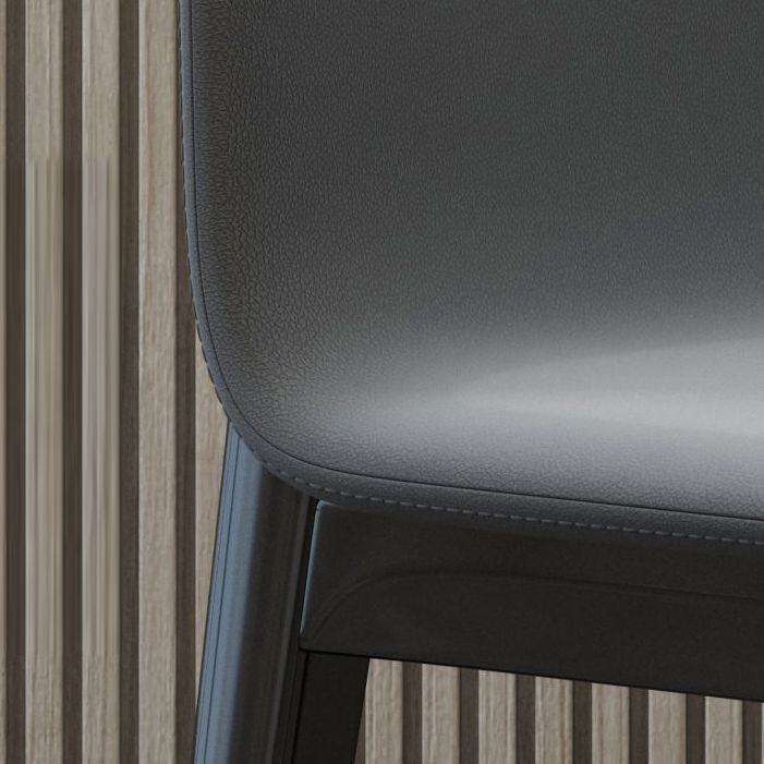 Chaise d'appoint de salon industrielle rembourrée, finition mate, chaise de salle à manger à dossier solide (Ensemble de 2)