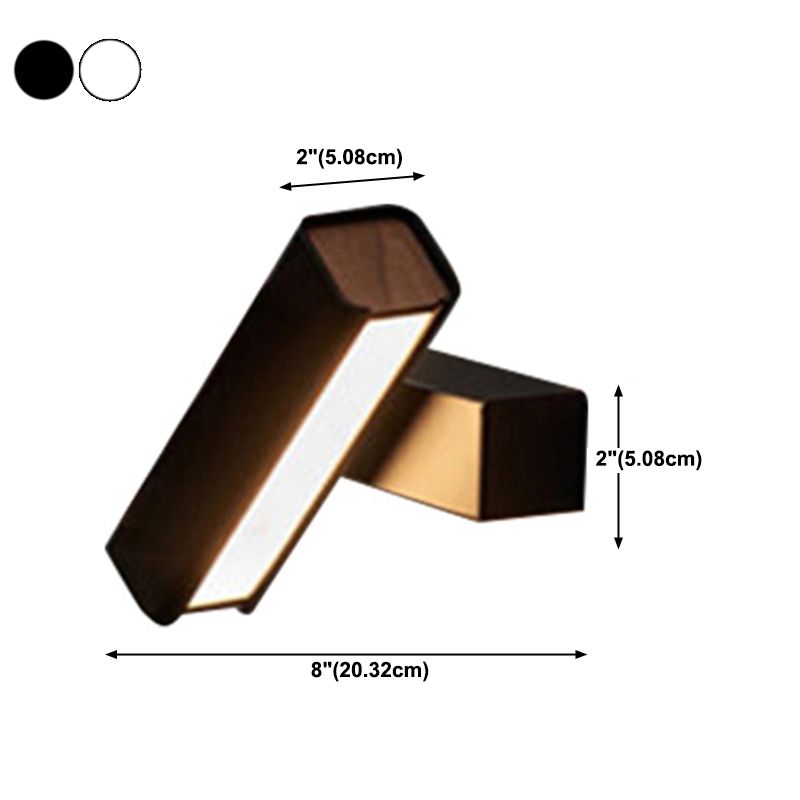 Square Shade Metal Wall Sconce Modern Style 1 Light Wall Mounted Light