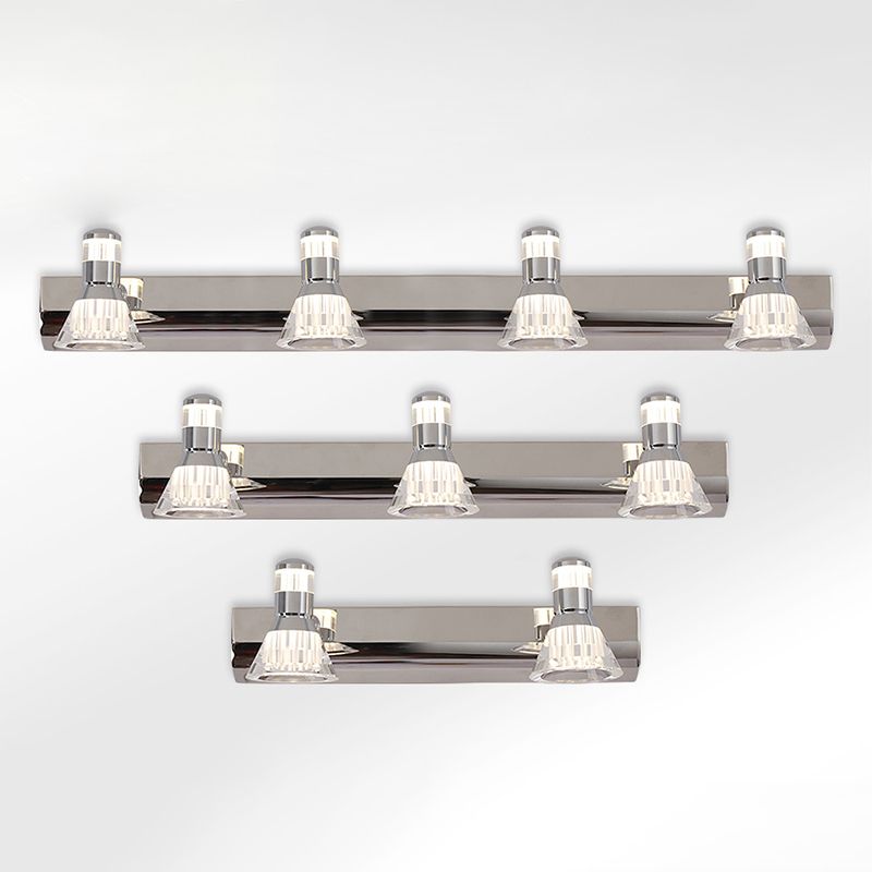 Modern Simple Vanity Light Stainless Steel Horn Shape LED Vanity Lamp for Shower Room
