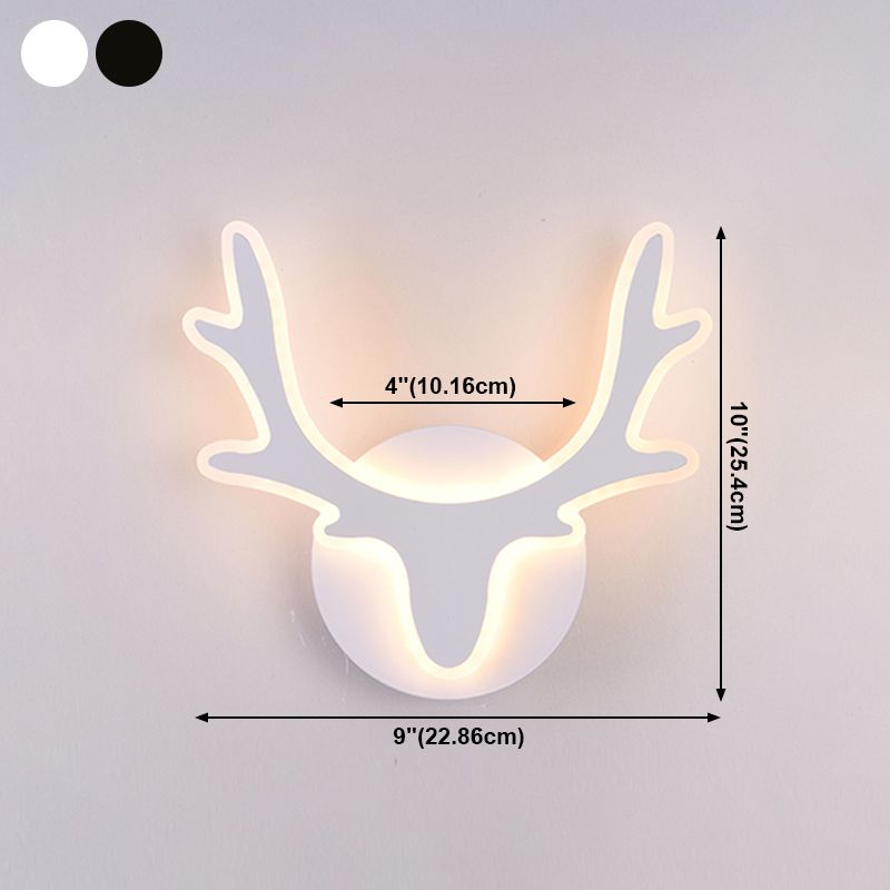 Modernist Wall Sconce Deer LED Minimalism Wall Mounted Light for Sitting Room