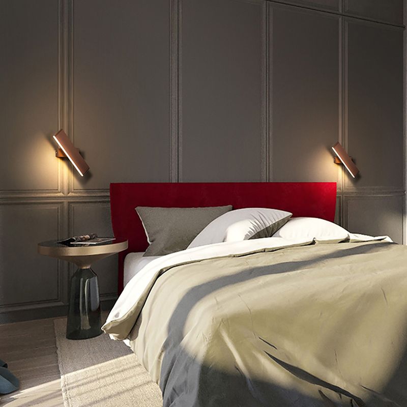 Modern Style Rectangle Shape Wall Sconce Metal 1 Light Wall Lighting for Bedroom