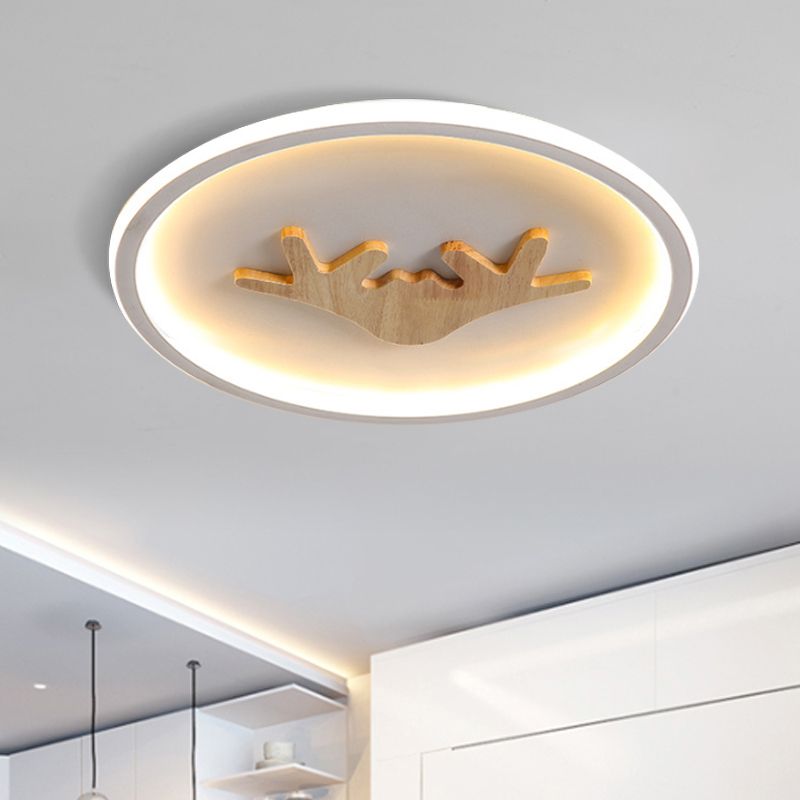 Illuminazione a montaggio a filo cervo acrilico grigio/bianco/verde LED LED LIGHITTO PER BEDAME CAMERA