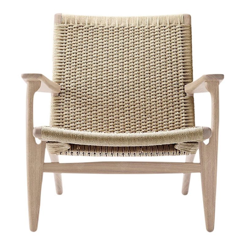 Reclining Lounge Chair Solid Wood Frame Chair for Living Room