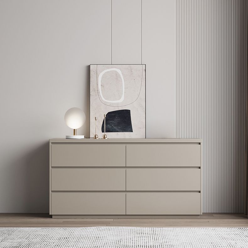 Modern Storage Chest Dresser Wooden Storage Chest with 6 Drawers