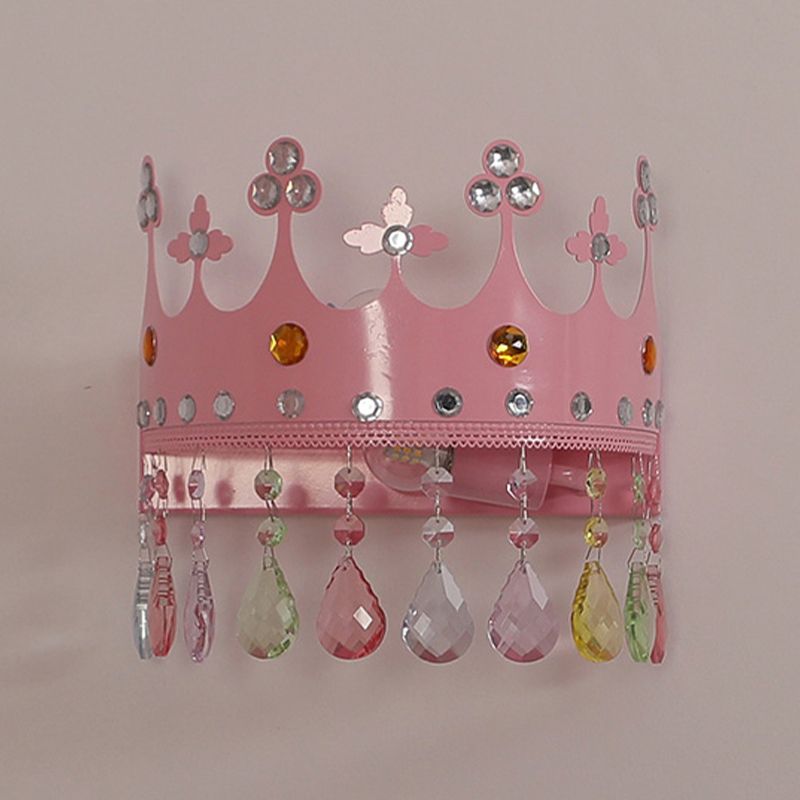 Nordic Style Wall Mount Light Crown Shape Wall Lamp for Children's Room