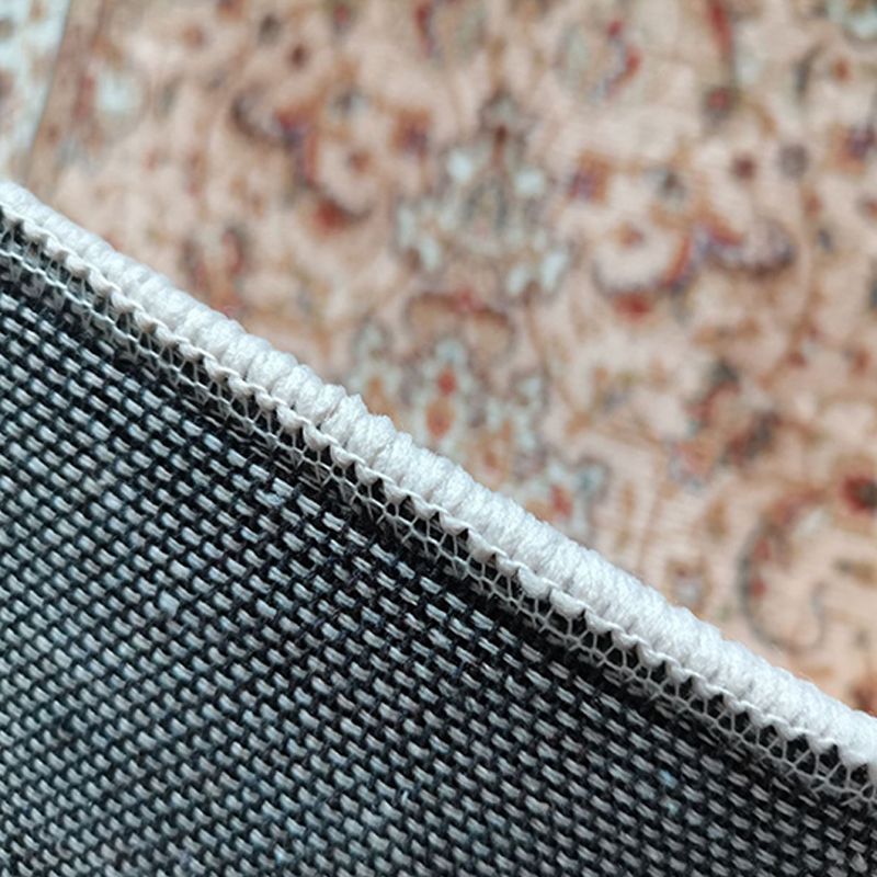 Brauner Wohnzimmer Teppich Europäischer Stil Polyester Teppich Anti-Rutsch Easy Care Teppich