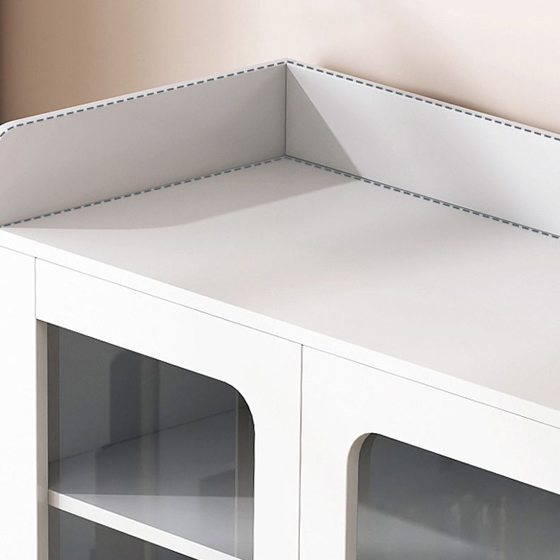 Modern Standard Accent Cabinet with Bar Pulls Doors Water Resistant Cabinet