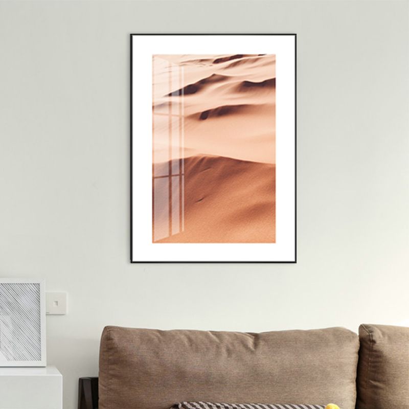 Light Color Natural Landscape Canvas Modern Textured Wall Art Print for Living Room