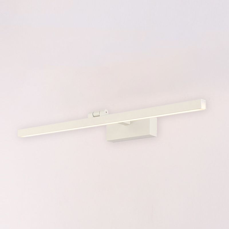 Metal Linear Shape Mirror Wall Light Modern Style 1 Light Mirror Wall Mounted Light