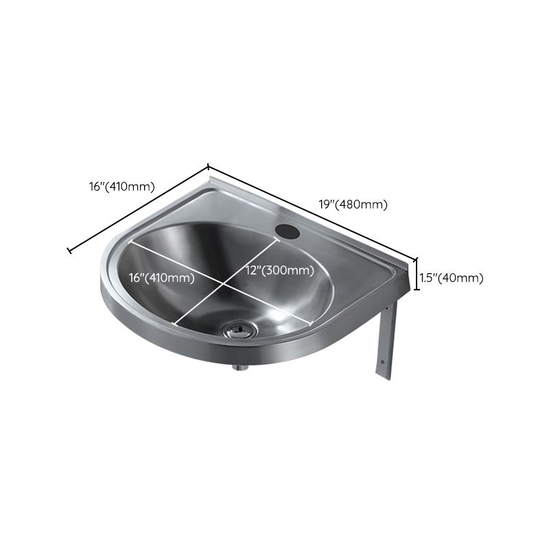 Modern Wall Mount Bathroom Sink Metal Wall Mount Bathroom Sink
