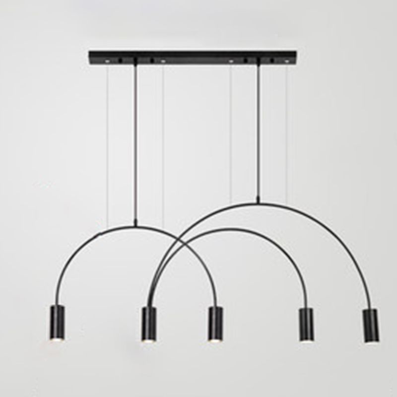 5Light Kitchen Island Pendant Linear Pendant Lighting Island Light Fixtures