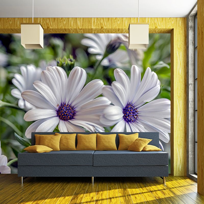 Flower Mural Wallpaper Bedroom Decoration Wall Art, Moisture Resistant