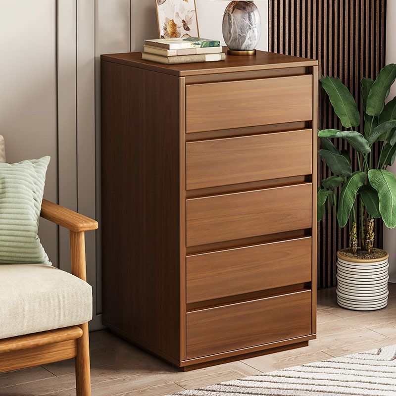 16" D Storage Chest Modern Wood Storage Chest in White and Brown