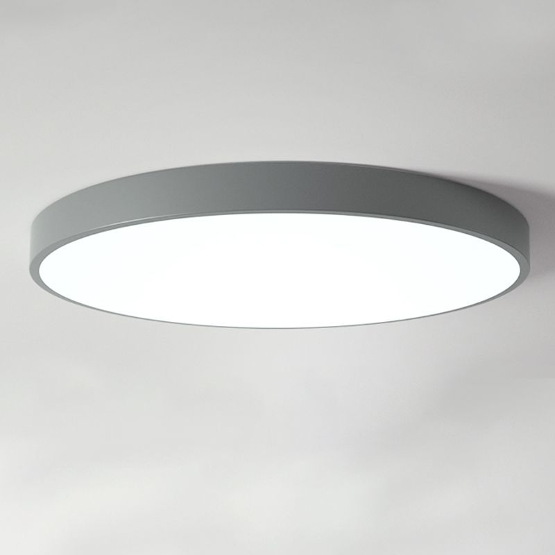 Plafoniera moderna da incasso in stile amaretto, rotonda, in acrilico, a LED, da incasso