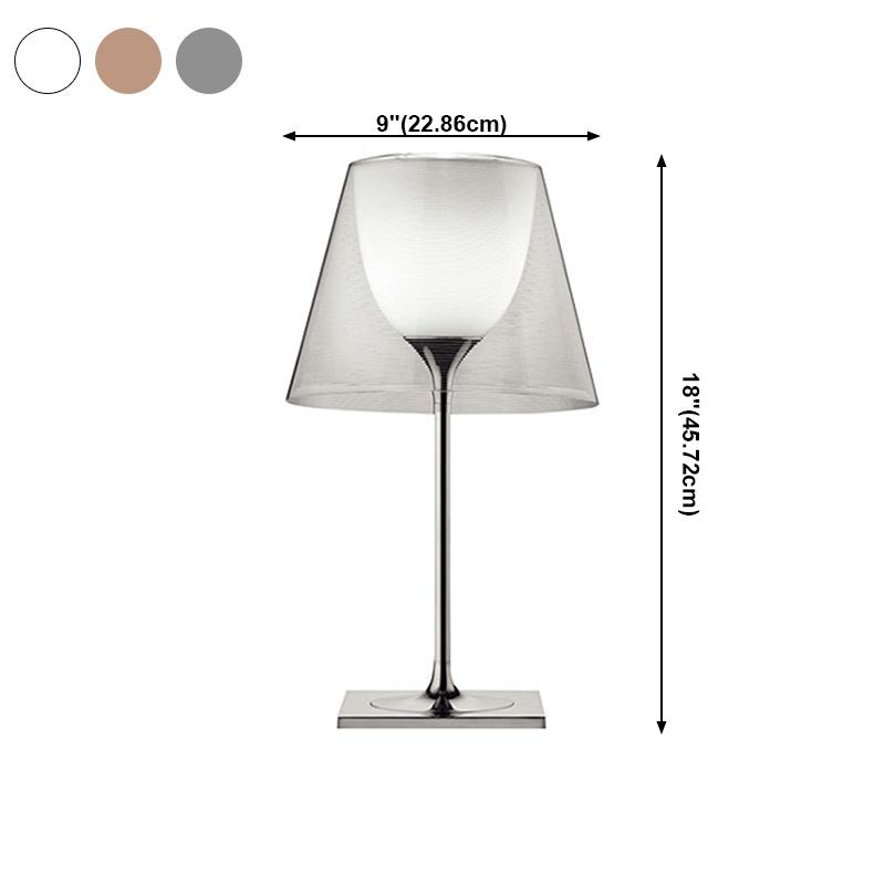Noordse eenvoudige tafellamp moderne stijl glazen bureaulamp voor studeerkamer