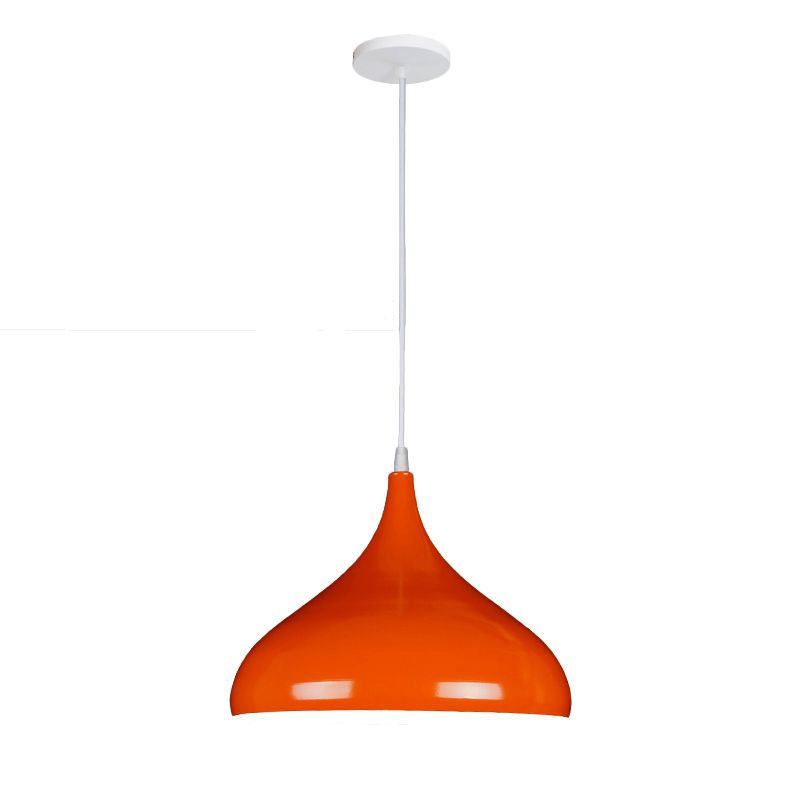 Macaron Matel Hanging Light, Nordic 1-Light Pendant Lighting for Living Room