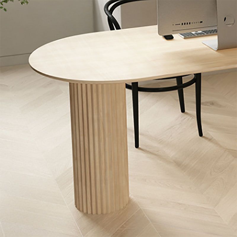 Table d'intérieur de forme irrégulière pour restaurant, table d'île moderne avec double piédestal