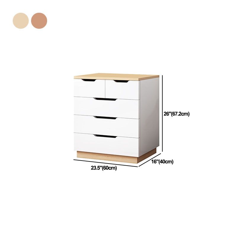 16" D Modern Wooden Lingerie Chest Bedroom Vertical Storage Chest Dresser with Drawers