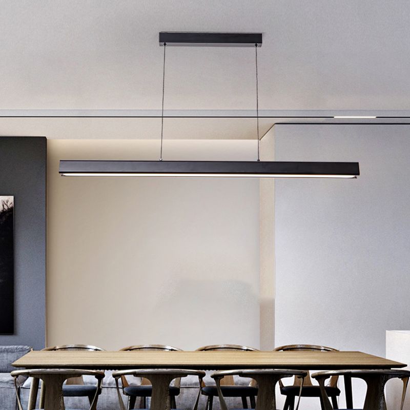 Long Strip Island Lampe Nordic Modern Style LED Hängende Licht für Esszimmer