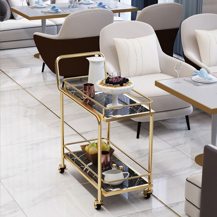 34.65" High Rolling Contemporary Prep Table Stone Prep Table for Restaurant