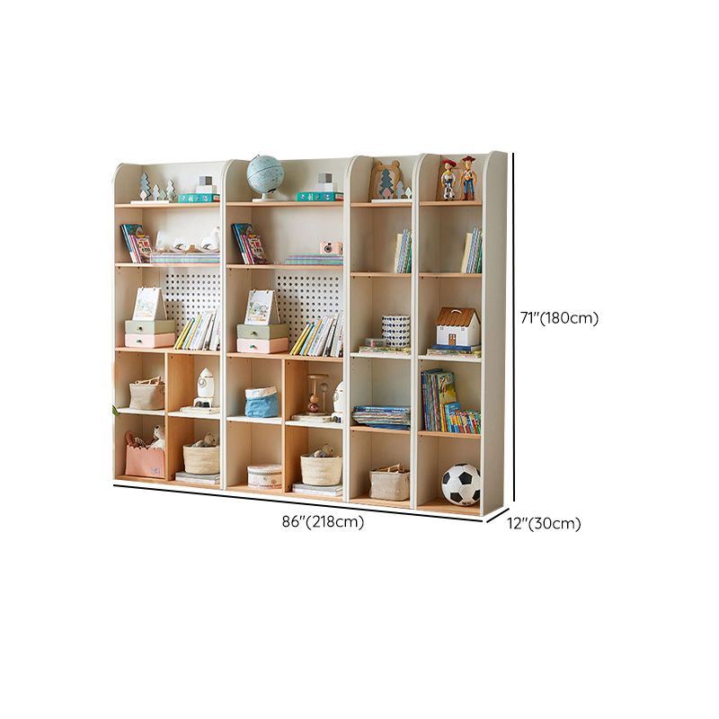 Scandinavian Standard Kids Bookcase in Solid Wood Closed Back