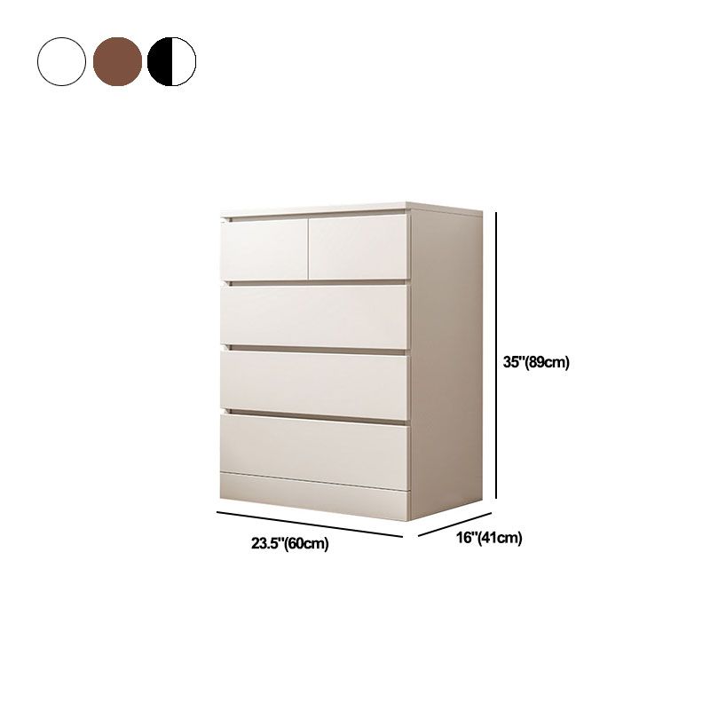 23.5" X 16" Modern Wooden Lingerie Chest Bedside Vertical Storage Chest