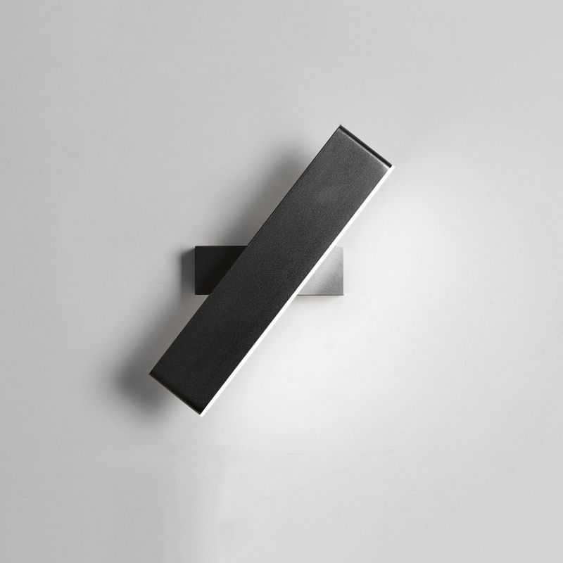 1 Light Geometry Wall Sconce Modern Style Metal Wall Lighting for Bedside