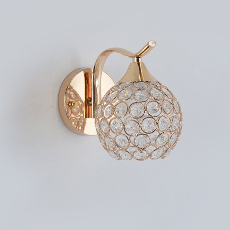 Light montata in oro minimalista in stile muro di fulmine a muro di cristallo