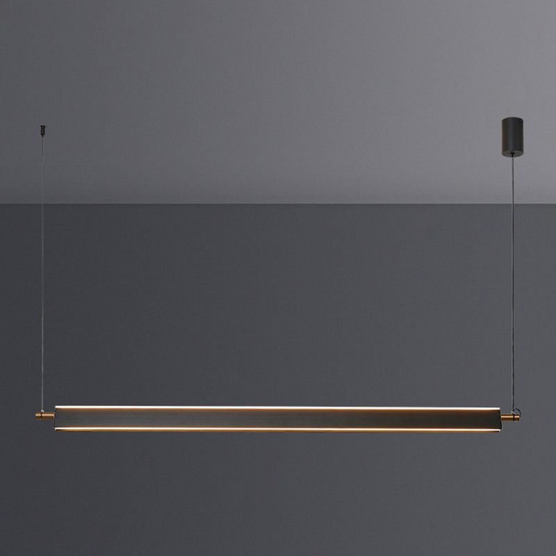 Modern Simple Hanging Island Light Metal LED Hanging Lighting Fixture for Sitting Room