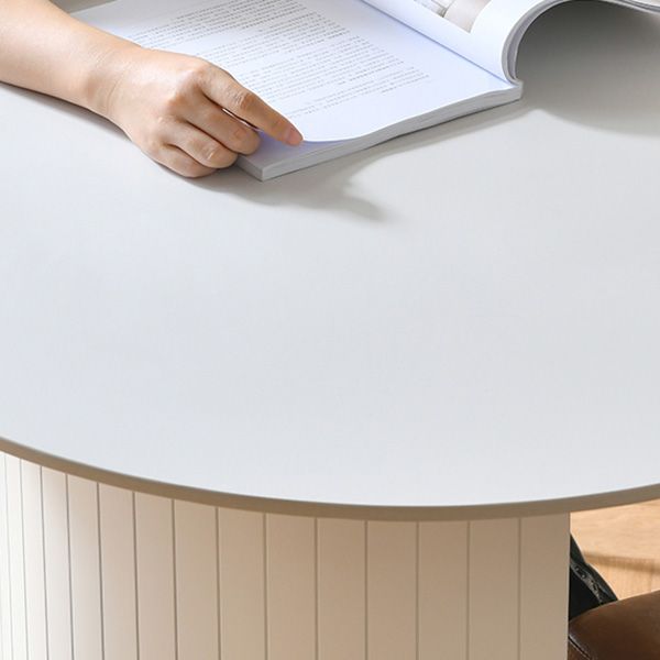 Modern Stone Dining Table Double Pedestal Table for Dining Room