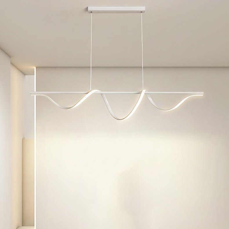 Modern Single White Kitchen Island Lighting LED Island Pendant Lighting