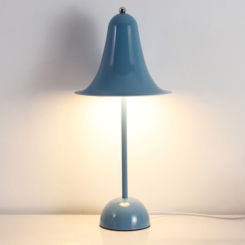 Bell Shape Table Lamp Modern Style Metal Single Light Night Table Lamp