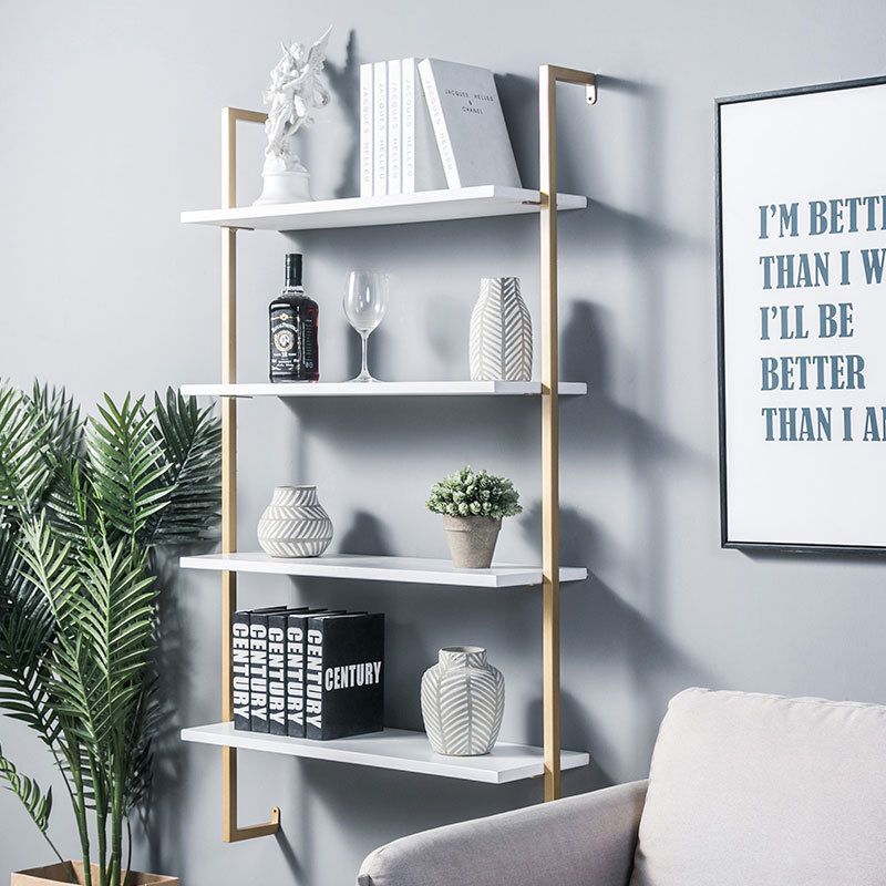 Scandinavian Wood Floating Bookshelf 9.8"Wide Home Book Shelf
