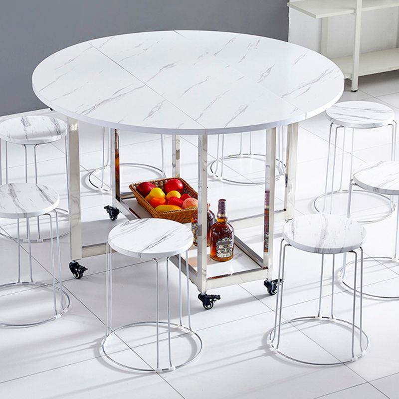 Modern Dining Table Metal Base Table for Kitchen Dining Room