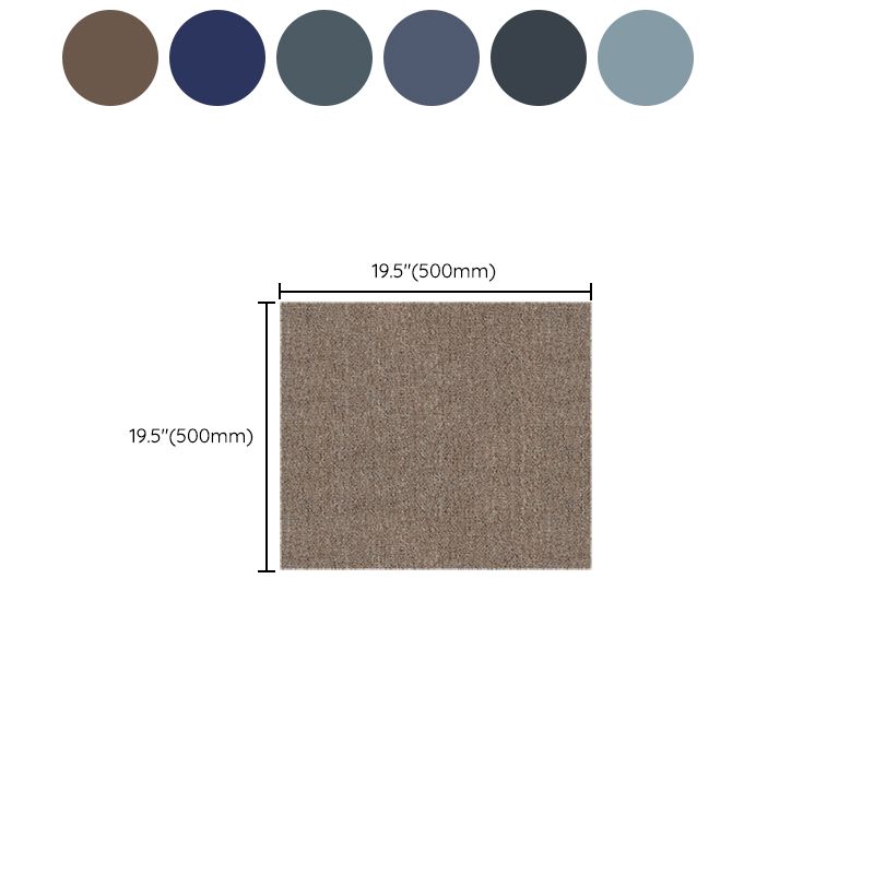 20" X 20" Carpet Floor Tile Glue Down or Adhesive Tabs Non-Skid Living Room