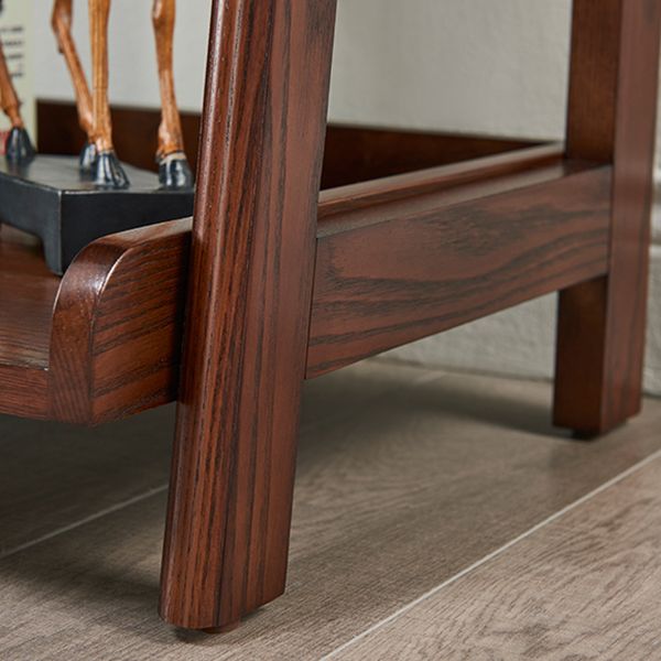 Scandinavian Ladder Bookshelf Vertical Open Ash Bookcase for Living Room