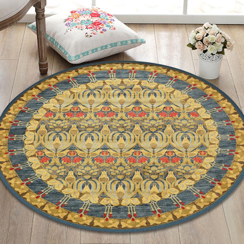 Shabby Tribal Rug Pastel Moroccan Rug Polypropylene Pet Friendly Non-Slip Carpet for Living Room