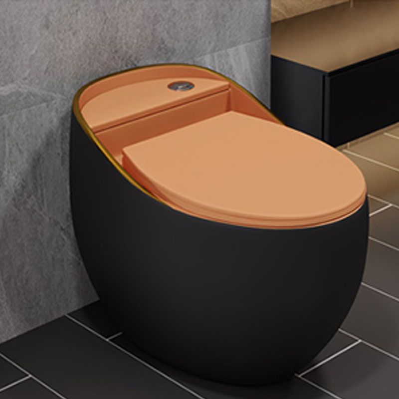 Concealed Tank Flush Toilet Modern Floor Mount One-Piece Toilet with Slow Close Seat
