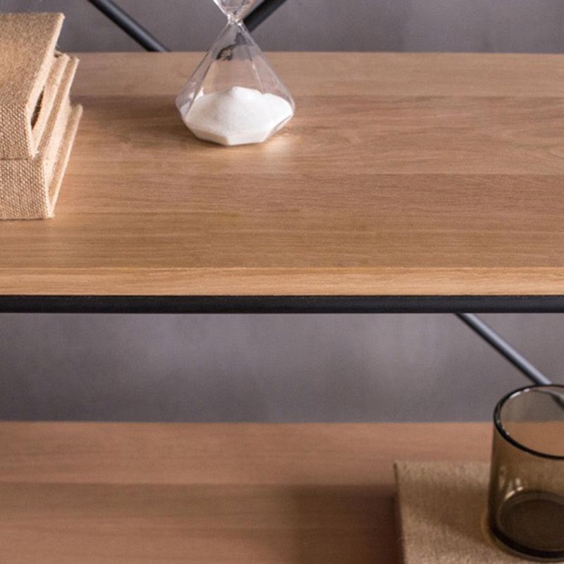 Industrial Style Etagere Bookshelf Vertical Shelf Bookcase for Home