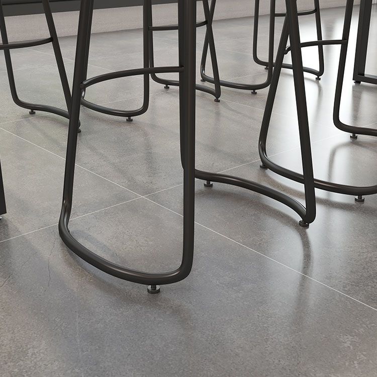 Modern Table Set 1/7 Pieces Bar Rectangle Wood Counter Table with Stools for Milk Tea Shop