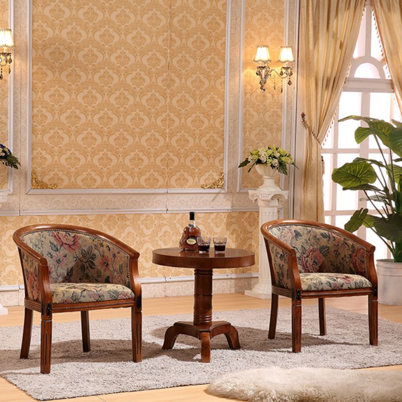 Traditional Style Dining Chair Solid Wood Arm Chair for Kitchen