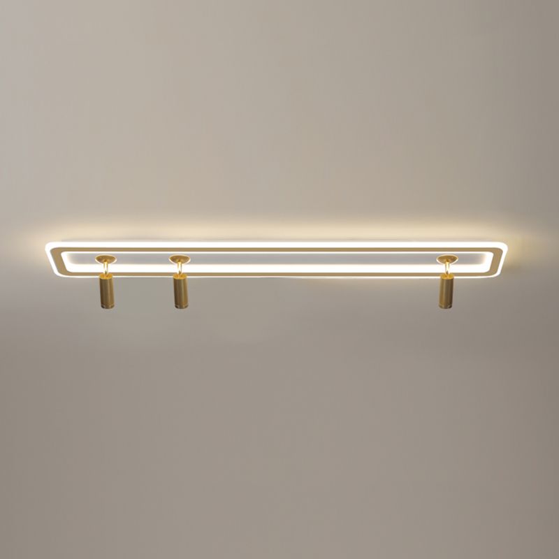 Luz de techo LED lineal de metal moderno luces de vía de la sala de estar para sala de estar para sala de estar
