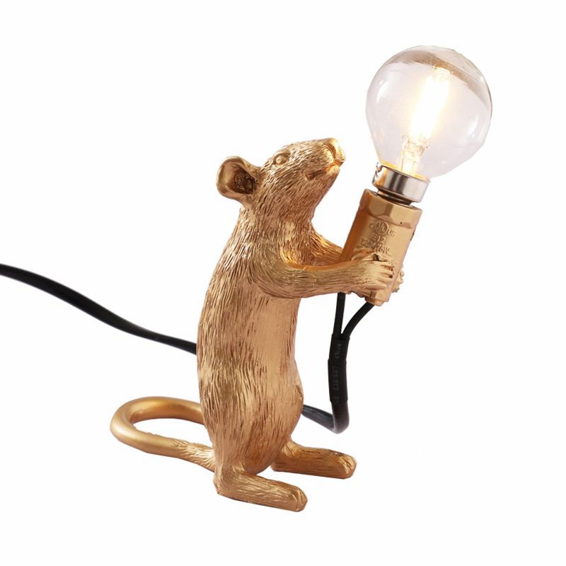 Lampada da tavolo a forma di topo in stile per bambini Lampa