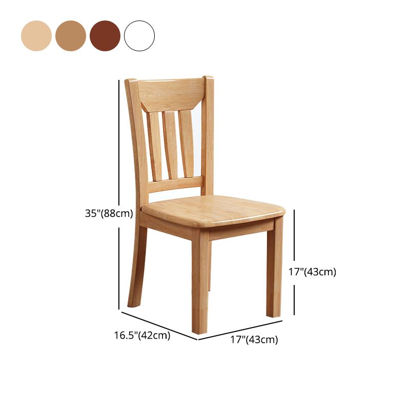 Hedendaagse stoelen Dining Armloze stoel met houten benen voor keuken
