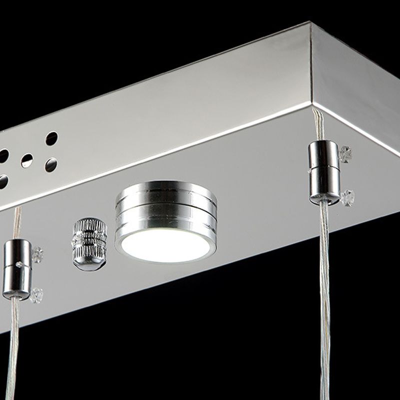 Contemporary Pendant Lights Note Shape Island Lamps Crystal 3 Light for Kitchen Island